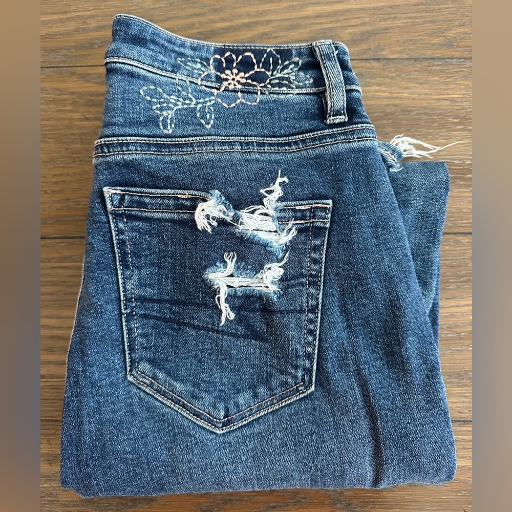 American Eagle Outfitters Women's Dark Blue Mom Jeans‎ Size 2